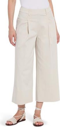 Lyss&eacute; Mirabelle Pleated Crop Palazzo Pants in Oat at Nordstrom Rack, Size X-Small