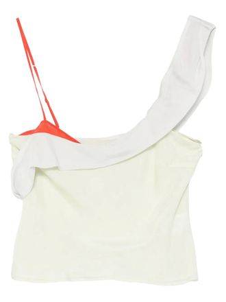 Sir. Palma off-shoulder ruffled top - women - Silk - 2 - Neutrals