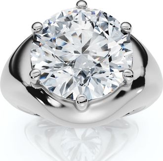 Pompeii3 Certified 5Ct Bryn Diamond Solitaire Engagement Ring Lab Grown