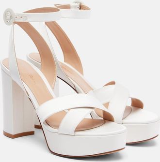 Gianvito Rossi Sabrina satin platform sandals