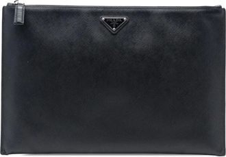 Prada Clutch in pelle Saffiano 2013-2025 - Nero