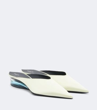 Alaia Ala&iuml;a Satin mules