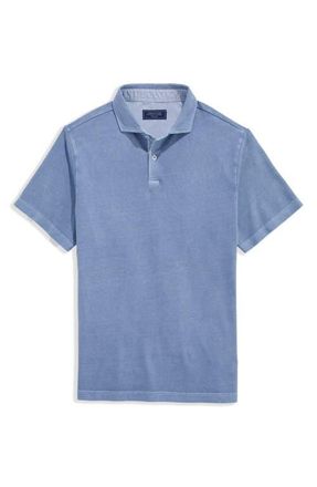 Vineyard Vines Lived-In Piqu&eacute; Polo in Club Blue at Nordstrom, Size Medium