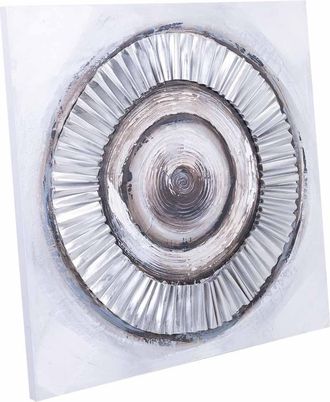 Wanderlust Deco Wanderlust Deco - Cuadro Con Relieve Pintado A Mano 80x80x3