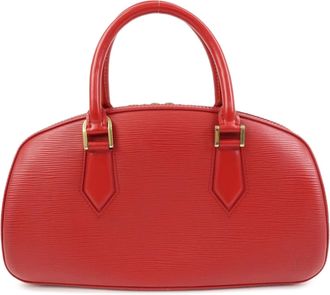 Louis Vuitton Jasmin Epi Leather Red Leather Handbag (Pre-Owned)