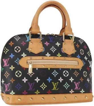 Louis Vuitton Pre-owned Handbags, female, Black, Size: ONE SIZE Pre-owned Vintage Canvas Handbag