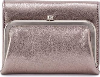 Hobo Robin Leather Compact Wallet in Pewter Spur at Nordstrom