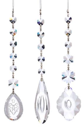 Mark Roberts Jewel Crystal Drop Ornament, Set of 6 in Clear at Nordstrom