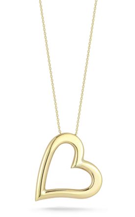 Ember Fine Jewelry 14K Gold Open Heart Necklace