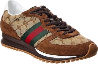 Gucci Re-Motion Gg Canvas & Suede Sneaker