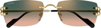 Cartier Sunglasses, male, Yellow, Size: 56 MM Ct0550S Sunglasses