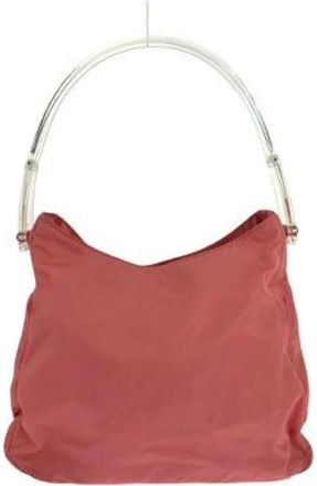 Prada Pre-owned Handbags, female, Pink, Size: ONE SIZE Pre-owned Nylon prada-bags