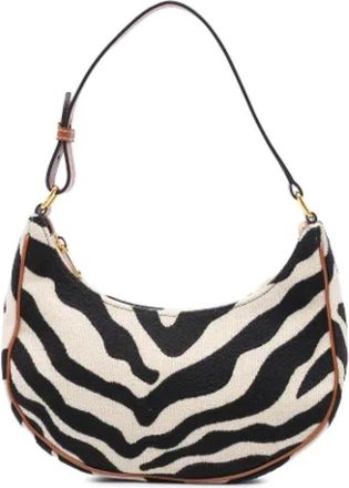 Celine Pre-owned Shoulder Bags, female, Beige, Size: ONE SIZE Pre-owned Canvas celine-bags