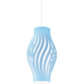 Linea Zero Sospensione Moderna Helios Polilux Blu Pastello 1 Luce E27