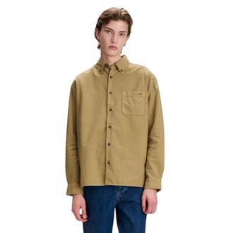 A.P.C. Camicia con Logo Mateo - - Shirts - Uomo - Marrone - L