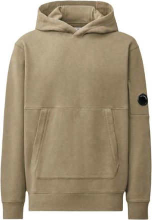 C.P. Company C.P. Company - Sudadera con capucha Diagonal Raised Fleece con lente - Sweatshirts & Hoodies - Hombre - Gris - L