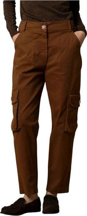 Kocca Altine Straight Broeken - Dames - Straight fit broeken - Bruin - XS - Katoen - Broeken