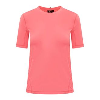 Moncler T-Shirts, female, Pink, Size: L Short Sleeve T-Shirt