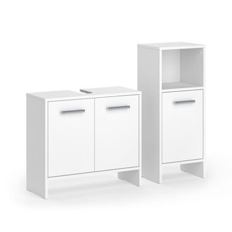 Vicco Conjunto De Muebles De Ba&ntilde;o Karli, Blanco, 2 Partes, Vicco