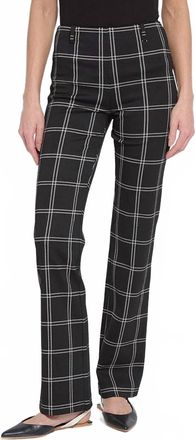 Lyss&eacute; Petra Patterned Baby Bootcut Pants In Coastal Windowpane