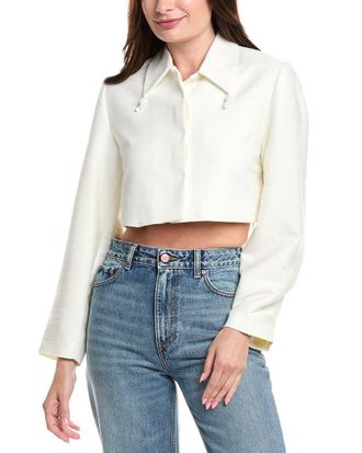 Ganni Linen-Blend Blazer