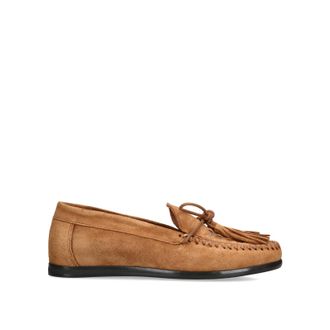 Steve Madden Womens Suede Yaira Tan Loafers - Size UK 7