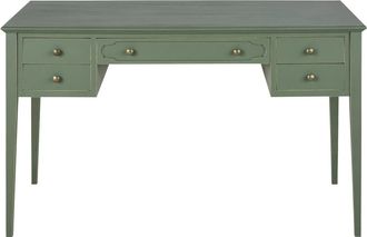 Maisons du monde Escritorio con 5 cajones en verde caqui