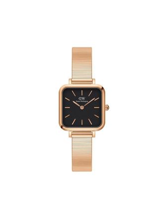 Daniel Wellington Quadro Studio 22mm watch - women - stainless steel - One Size - Black