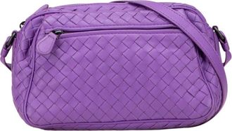 Bottega Veneta Borsa a tracolla in pelle intrecciata Pre-owned - - Pre-owned - Donna - Viola - ONE SIZE