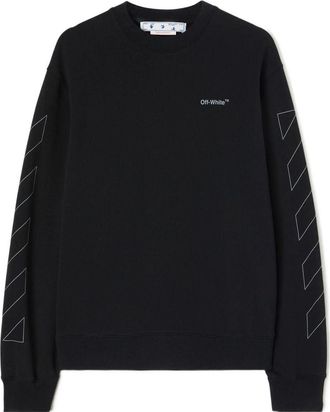 Off-white Mens Off-White SS22 Printing Round Neck Black OMBA057C99FLE0021010