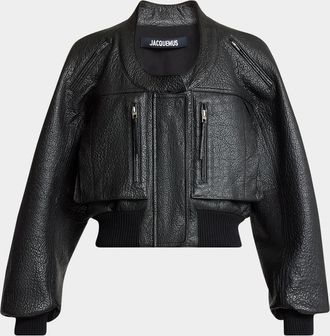 Jacquemus The Tore Leather Jacket