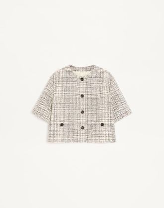 Valentino Square Tweed Jacket Wo