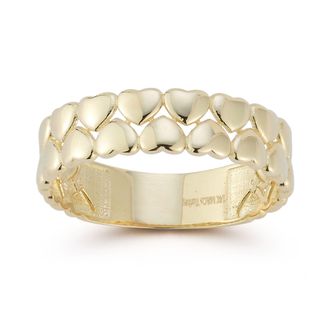 Ember Fine Jewelry 14K Gold Double Heart Band Ring