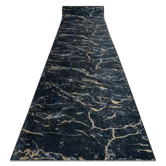 RugsX RugsX Anti-Slip Lotus Runner in Black | Size: 80 cm x 640 cm