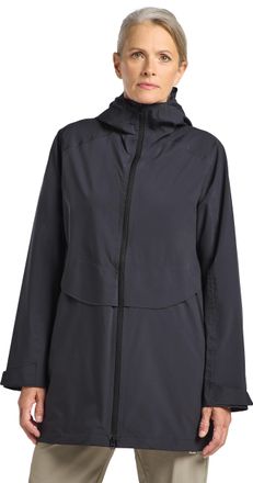 Jack Wolfskin Funktionsjacke JACK WOLFSKIN MAINKAI LONG JKT W, Damen, Gr. L (42/44), grau (phantom), Obermaterial: 100% Polyester; Futter: 100% Polyester, Jacken Fu
