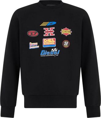 Diesel Felpa con stampe - - Sweatshirts & Hoodies - Uomo - Nero - S