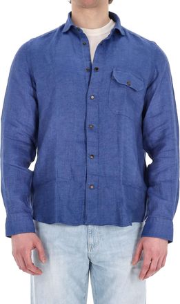 Finamore Maratea Model Tailored Pure Linen Shirt