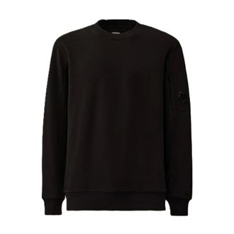 C.P. Company Diagonal Raised Fleece Sweatshirt - male - C.P. Company - Sweatshirts - Black - 2XL - Sweatshirts & Hoodies