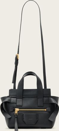 AllSaints Cow Leather Perez Leather Mini Crossbody Bag, Size: 16x22x12cm