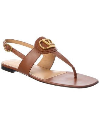 Valentino Vlogo Signature Leather Sandal