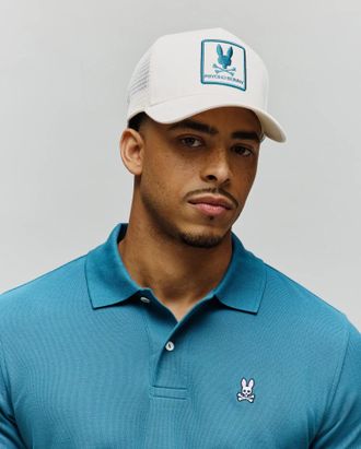 Psycho Bunny Mens Adamo Trucker Cap 250 PRISTINE / O/S