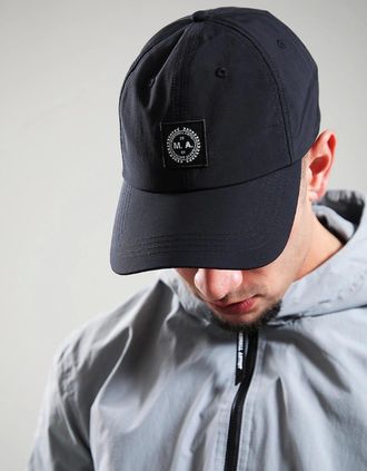 Marshall Artist Mens Woven Badge Cap - Black