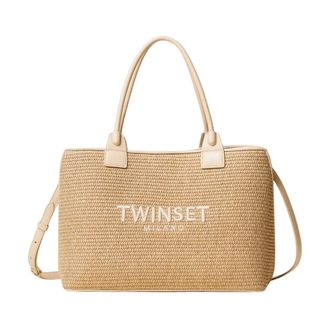 Twinset Handbags, female, Beige, Size: ONE SIZE Top Handle Handbag