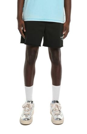 Purple Midweight Fleece Sweat Shorts in Black at Nordstrom, Size Xx-Large