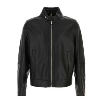 HUGO BOSS Jassen, Heren, Zwart, L, Leer, H-Mansell Jas