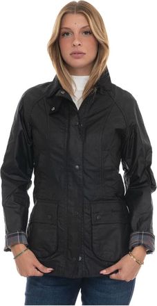 Barbour Beadnell Waxed Jacket - Dames - Zomerjassen - Zwart - XS - Katoen - Jassen