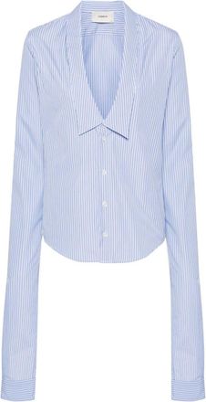 Coperni striped cotton shirt - women - Cotton - S - Blue