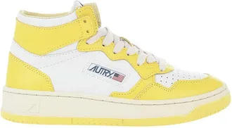 Autry Yellow Two-Tone Sneakers