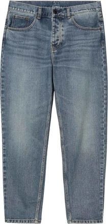 Carhartt Work in Progress Slim Fit Donkerblauwe Denim Jeans - Heren - Regular Fit Jeans - Blauw - W33 - Denim - Jeans