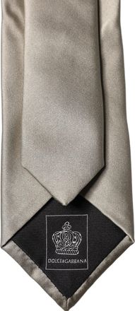 Dolce & Gabbana Silk Necktie - Beige